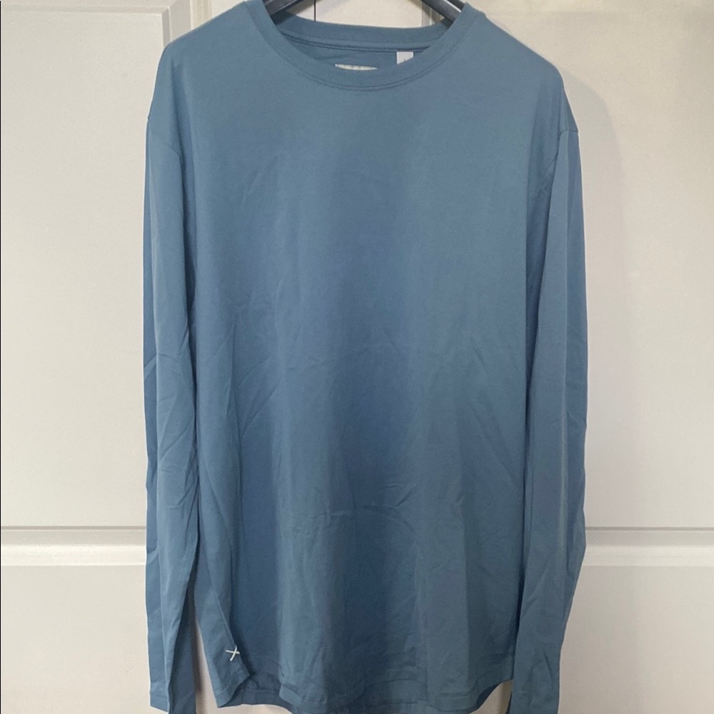 Cuts Men's Blue Long Sleeve Shirt